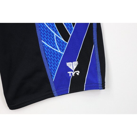 Vintage TYR Swimming Mens 32 Geometric Performance Speed Jammers Shorts Trunks - Picture 5 of 10